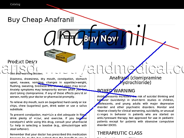 Anafranil 25 mg prix